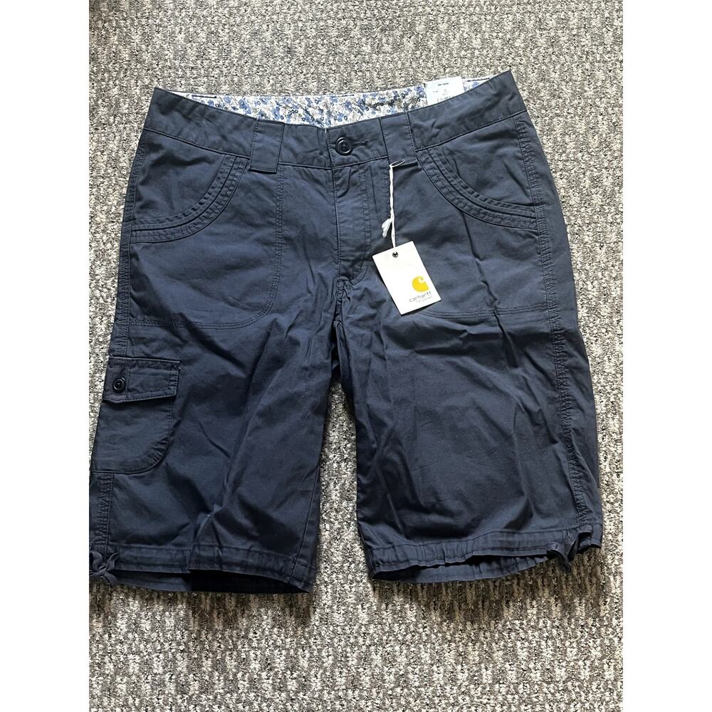 Grey Women's Carhartt Bermuda Chino Shorts Size 10 NWT